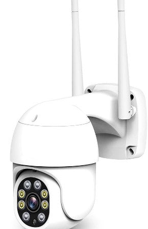 Cámara de seguridad IP WiFi impermeable de 360 grados, CCTV FHD 1080P con visión nocturna por infrarrojos e IP6 - Envío gratis